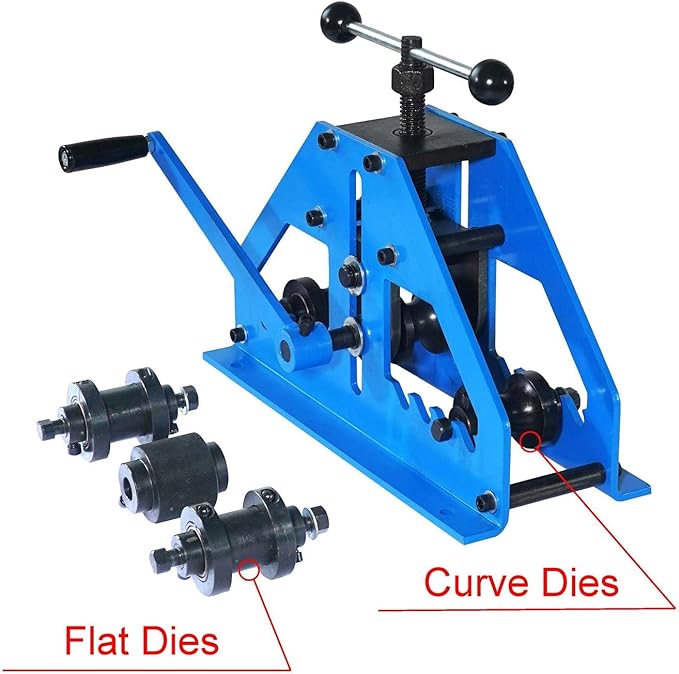 KF5013 Tube Roller bender Pipe Rolling Machine With 6 Dies For Both Round And Square Tubes