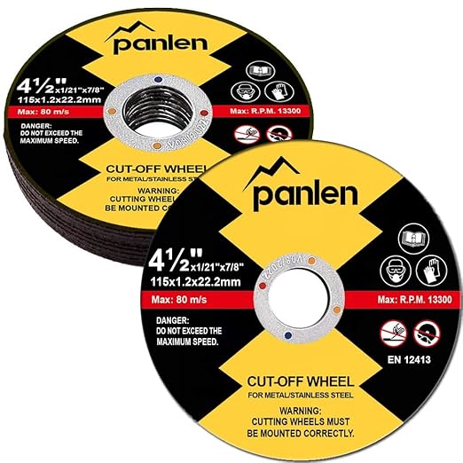 10 Pack Cutting Wheel 4 1/2 Metal Stainless Steel Cut Off Disk,Thin Cutting Blade for Angle Grinder
