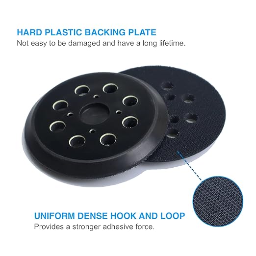 5 Inch Sanding Pad Replacement, Compatible with Ridgid R2600,R2601 Random Orbit Sander,2-Pack
