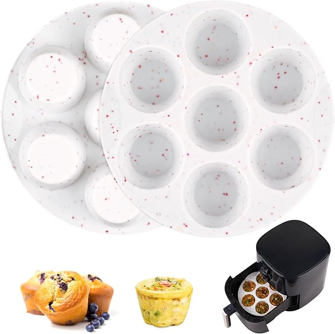 Sakolla 2 Pack Silicone Egg Bite Molds by Sakolla