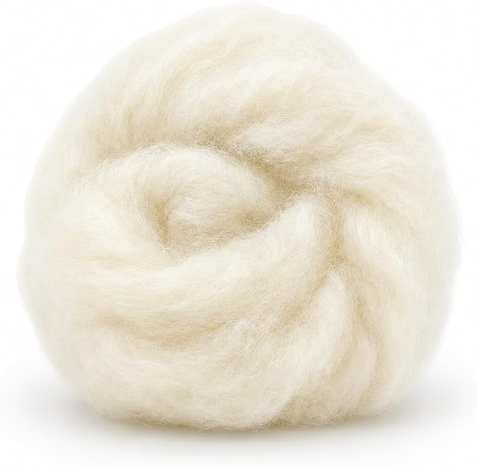 Woolbuddy Core Wool 1lb for Needle Felting, Handmade Wool Roving for Needle - Image 2