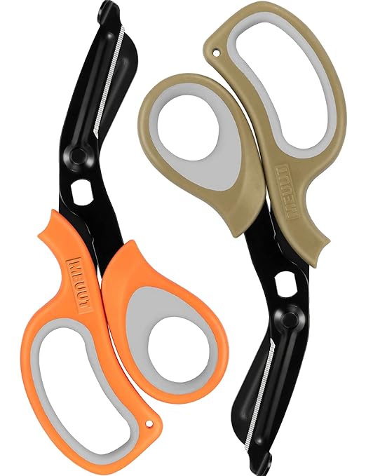 MEUUT Medical Scissors Trauma Shears-8 inches Bandage Scissor Heavy Duty, Surgical Grade Shears Stainless Steel EMT Scissors for Doctors Nurses EMT Workers