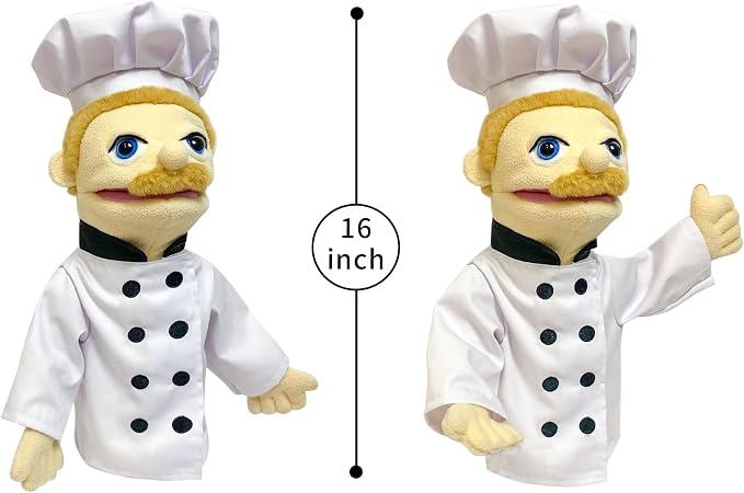 16" Puppets Entriloquist Puppet, Hand Puppets - Image 4