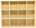 13.4''x10.6''x2'' Wooden Storage Divider Box Showcase Display Box | by LONGTAO