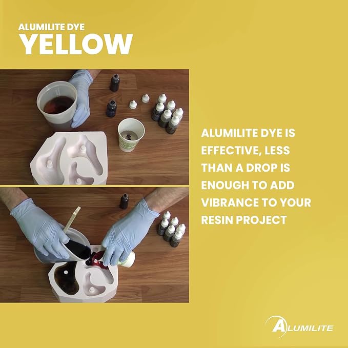 Alumilite Liquid Dye Yellow 1 Oz, Highly Concentrated Dye - Image 3