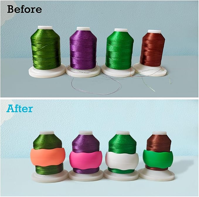 Simthread 200pcs Upgraded Thread Holder/Spool Huggers Compatible - Image 2