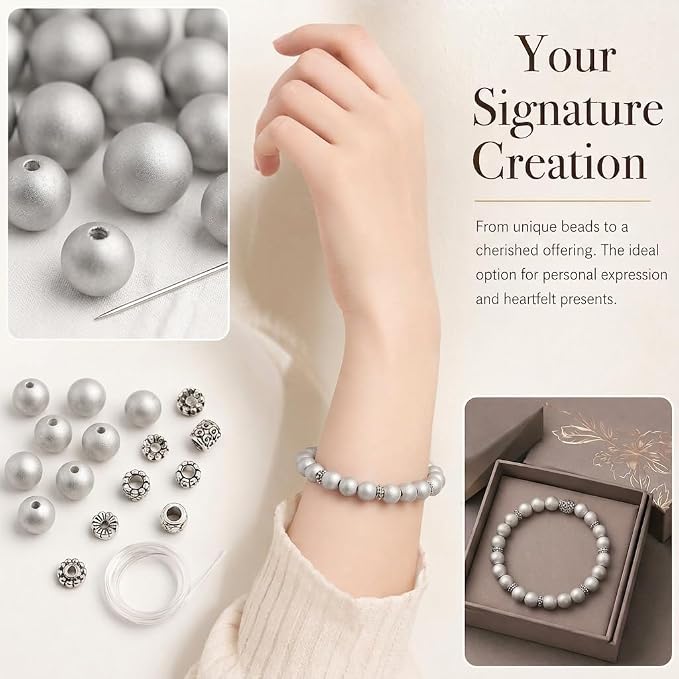 6mm Matte Silver Hematite Bead, 15-Inch Matte Round Loose Stone Beads - Image 4