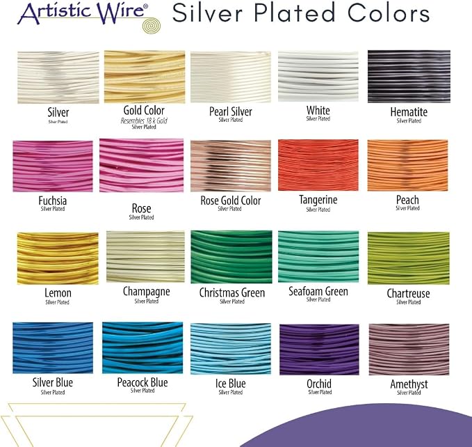 Artistic Wire | 26 Gauge Silver Plated Copper | Tarnish Resistant Jewelry Craft - Image 4