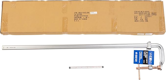 Wilton Spark-Duty Heavy F-Clamp, 48" Opening, 7" Throat, 4880 Lbs. Clamping Force (Model 4800S-48C)