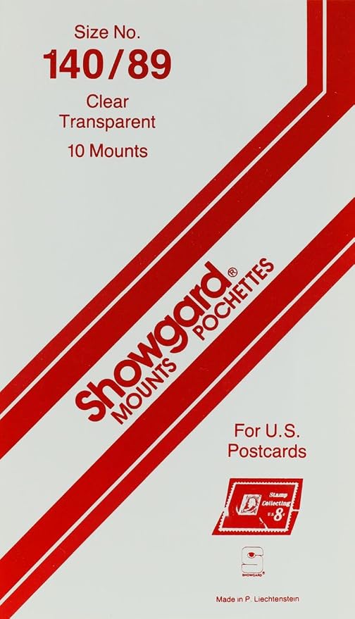 Pre-Cut Clear Stamp Mounts Size 140/89 by Showgard