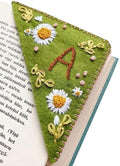 MOTEERLLU Personalized Hand Embroidered Corner Bookmark by MOTEERLLU
