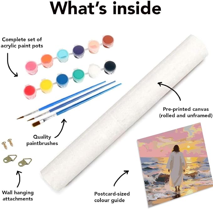 Mrnsiet Jesus Paint by Numbers Kit - Image 6