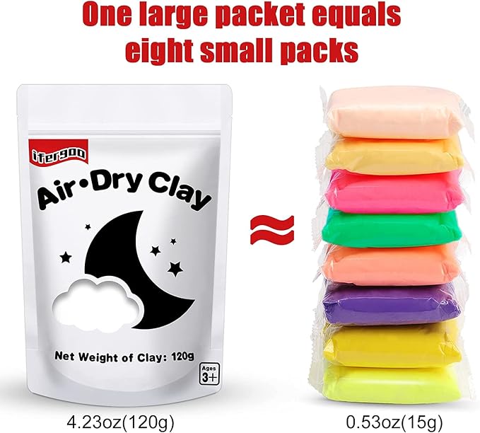 ifergoo White Air Dry Clay, Foam Magic Modeling Clay - Image 2