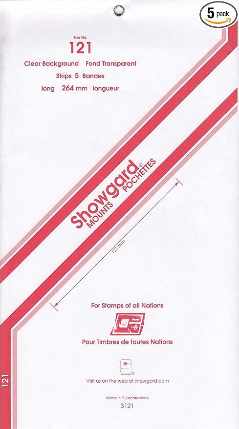 Strip Style Clear Stamp Mounts Size 121 by Showgard