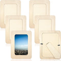 RYKOMO 6 PCS DIY Wooden Picture Frames Unfinished Solid Wood Photo Picture by RYKOMO