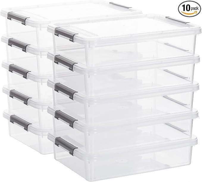 Citylife 10 PCS Plastic Storage Bins by Anywish