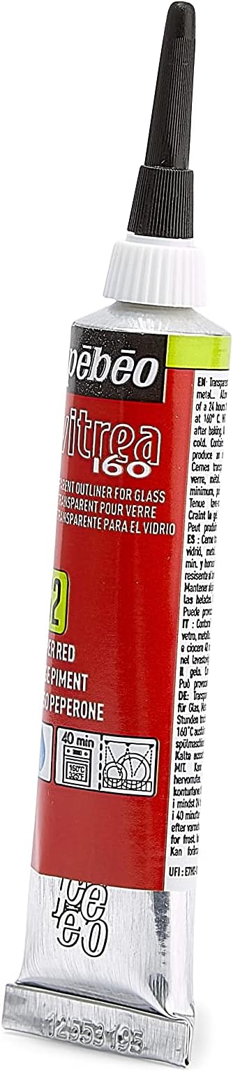 Pebeo Vitrea 160, Glass Paint Outliner, 20 ml Tube - Image 11