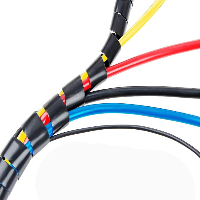 33FT XHF 5/16" Spiral Cable Wrap 8mm Cord by XHF