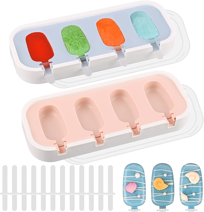 WMKGG 1.2 oz Super Mini Popsicle Silicone Molds by Focusonthekitchensupplies