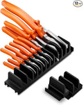 12 PCS Plier Organizer for Toolbox & Tool Drawer, Magnetic Plier Holders, Modular Tool Box Organizers for Professional Mechanics, Technicians (Black)