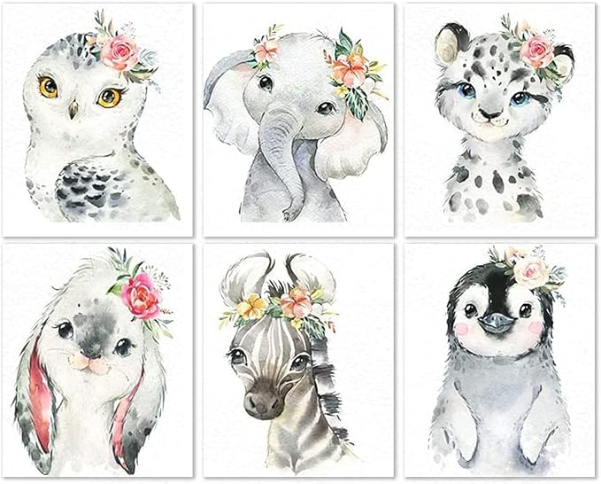 6 Pack Animal Cross Stitch Kits by DIYHomeDecor