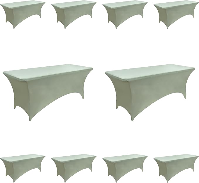10-Pack 6ft Spandex Table Covers by Unknown