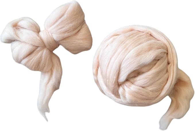 Colored Natural Wool roving, 8 OZ. Best Wool - Image 6