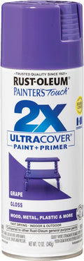 Rust-Oleum Painter's Touch 2X Ultra Cover Spray Paint, Gloss Grape | Indoor and by Rust-Oleum