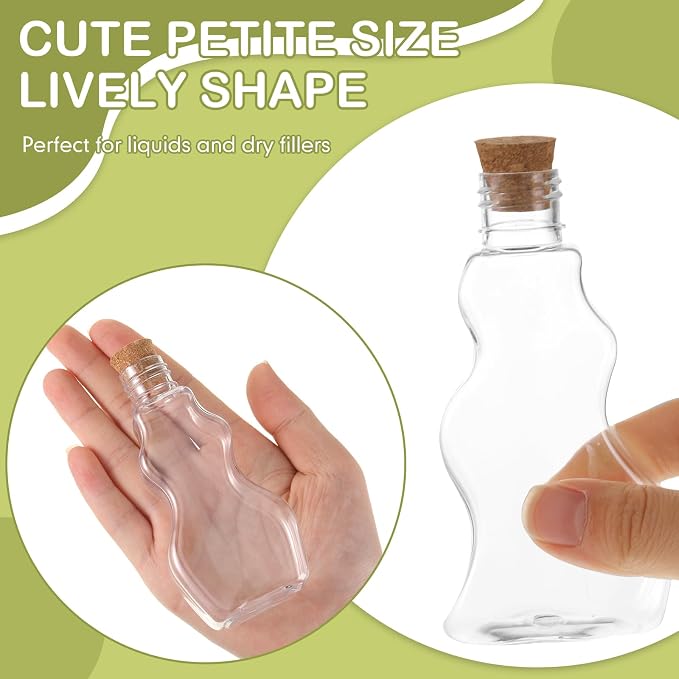 Mumufy 60 Pcs Plastic Sand Art Bottles - Image 3