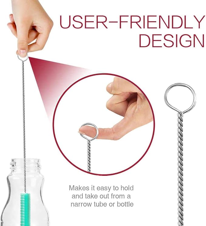 Long Straw Brush Cleaner, Flexible Nylon Tube Cleaning Brushes - Image 4