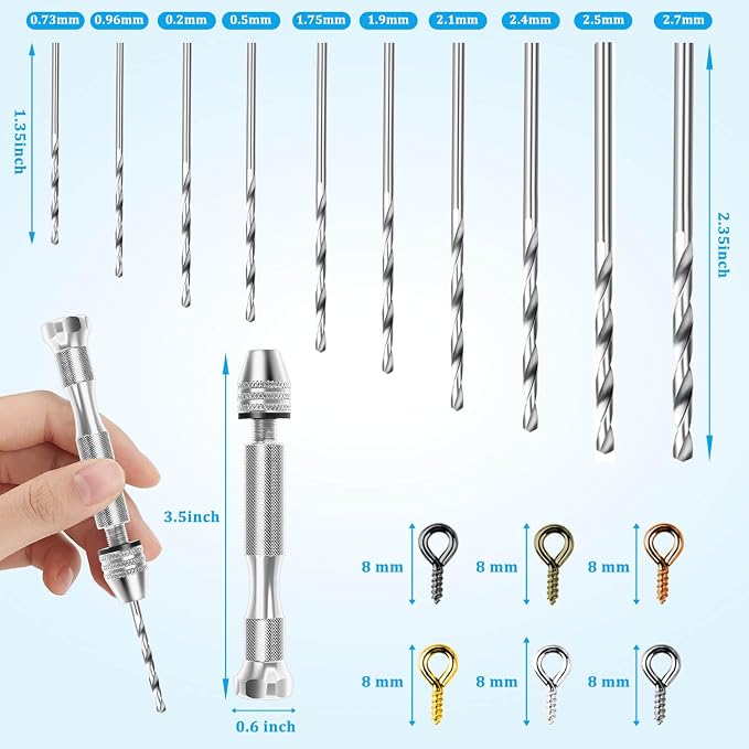Shynek Pin Vise Hand Drill Set, Manual Hand Drill - Image 4