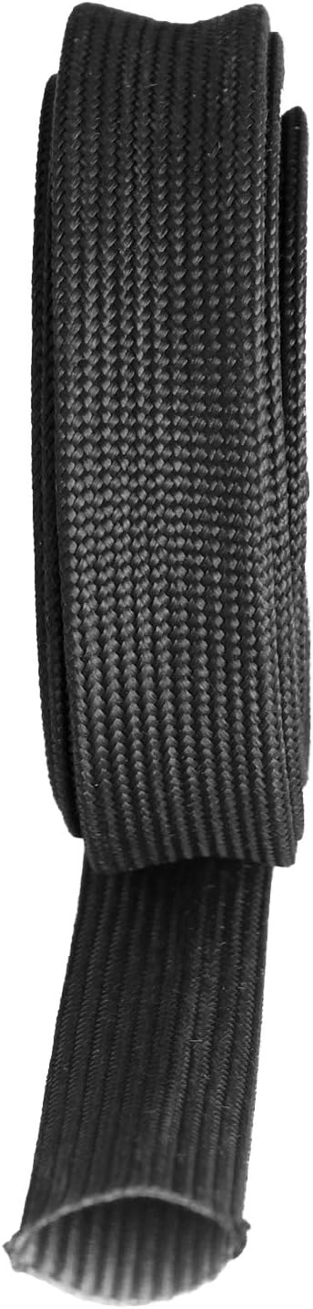 Heat Hose Fiberglass Wrap Shield Sleeve- 1/2" ID x 10'Black Adjustable Hose - Image 6