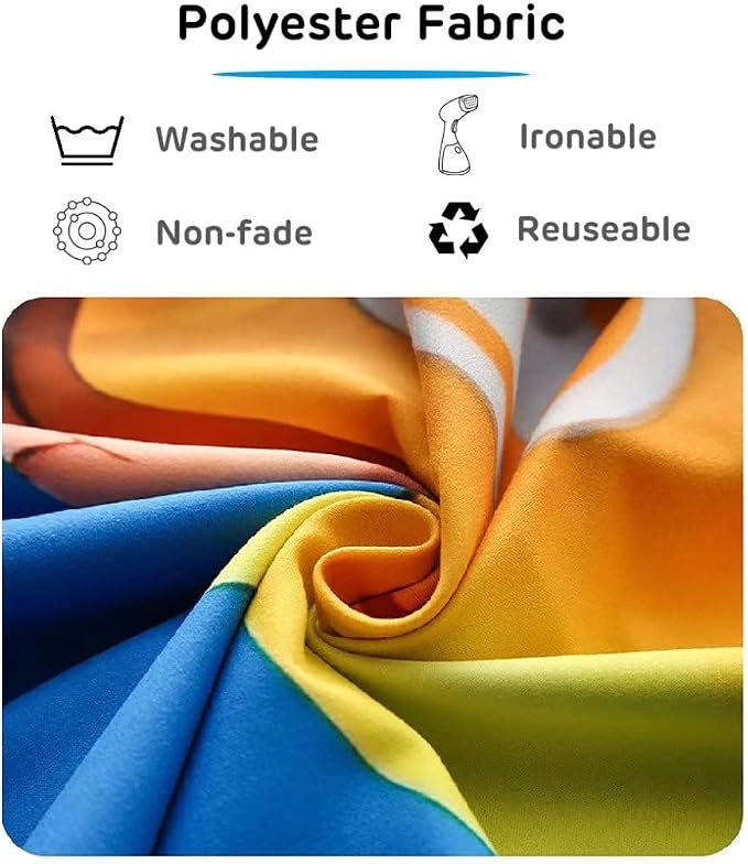 BELECO 7x5ft Fabric Tie Dye Heart Backdrop Rainbow Heart Love LGBT Background - Image 6