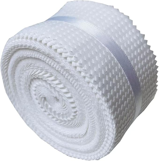 HANPATQUI 40pcs 100% Cotton White Fabric Strips by HANPATQUI