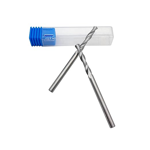 1/16" Solid Carbide Jobber Drill Bits with Straight Shank and 118° Point Angle, Made from Tungsten Carbide Material,5-Piece