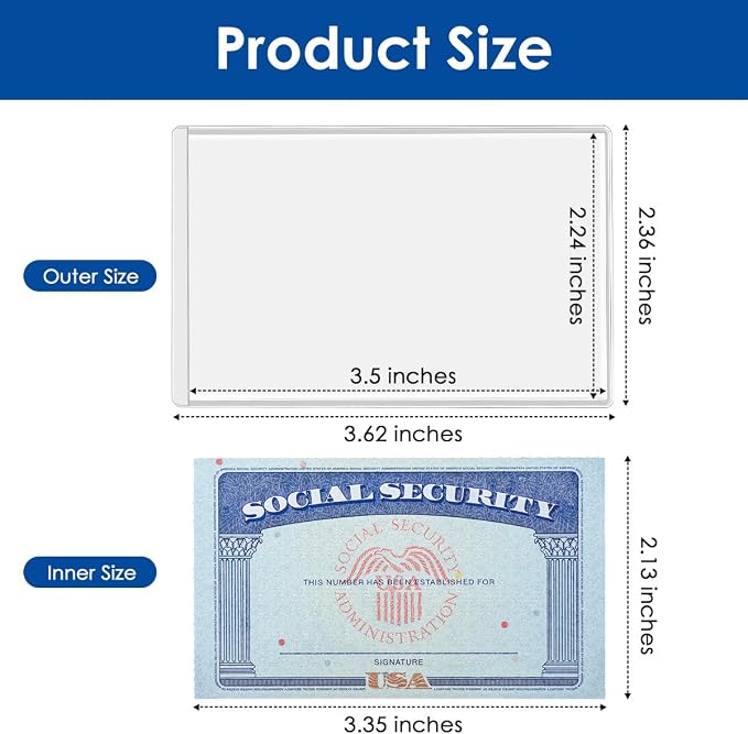 MaxGear Medicare Card Protector Sleeves, 12 Pack | 12 Mil Thickness, - Image 4