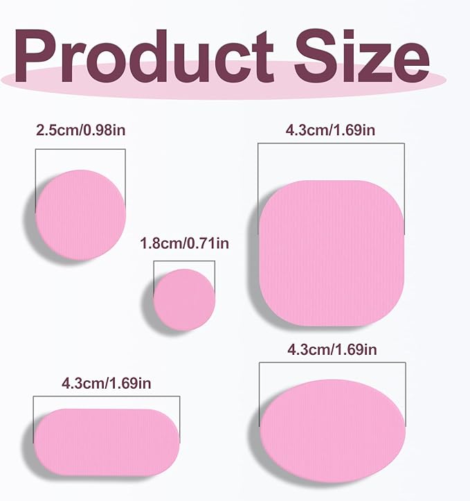 45PCS Nylon Repair Patch Self-Adhesive Pre-Cut Fabric Patch Down Jacket Repair Patches for Puffer Jackets Tenacious Tape Polyester Waterproof Lightweight Tent Repair Patch for Clothes Bag(Pink)