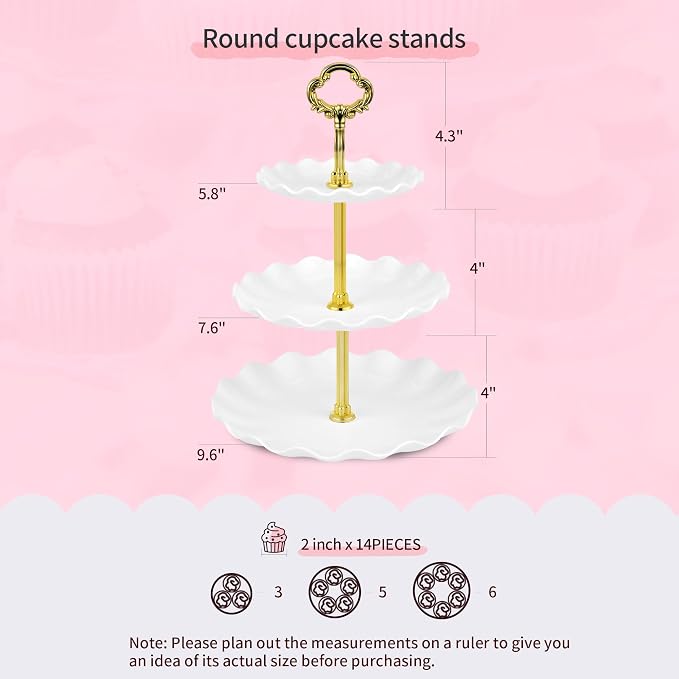 Pack of 11 NWK Cake Stand Set, - Image 2