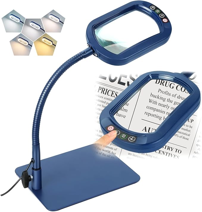 Veemagni 12X Rectangle Magnifying Glass by VEEMAGNI
