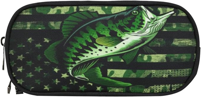 ANANGTEE Cute Green Glory Fish Pencil Case - Image 5
