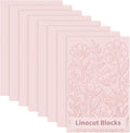 8 Pack 4"x6" Pale Pink Linoleum Blocks by WSICSE