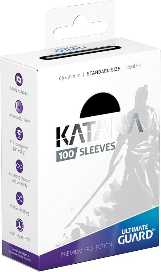 Katana Sleeves Standard Size Black - Image 2