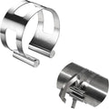 2 Inch Stainless Steel Exhaust Clamp, Universal for Welding and Exhaust Pipe Repair (2 inches)