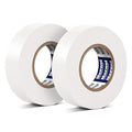 White Electrical Tape Vinyl - 3/4 Inch 65 Feet Professional Insulating PVC Electric Tape Flame Retardant Waterproof For All Weather Under 600V Home Outdoor Indoor Wire Insulation Use 2 Rolls Packed