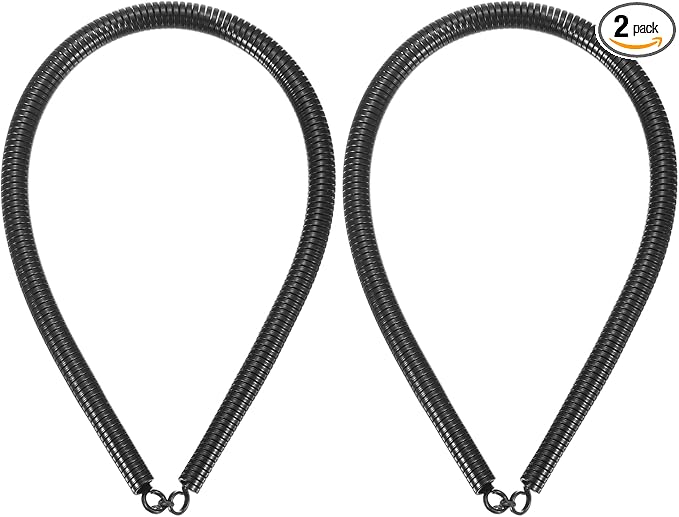 HARFINGTON 2pcs PVC Spring Tube Bender 12mm OD 520mm Long A Type Conduit Pipe Bender Bending Spring for Pipe Bending Devices in Home Hydropower, Black