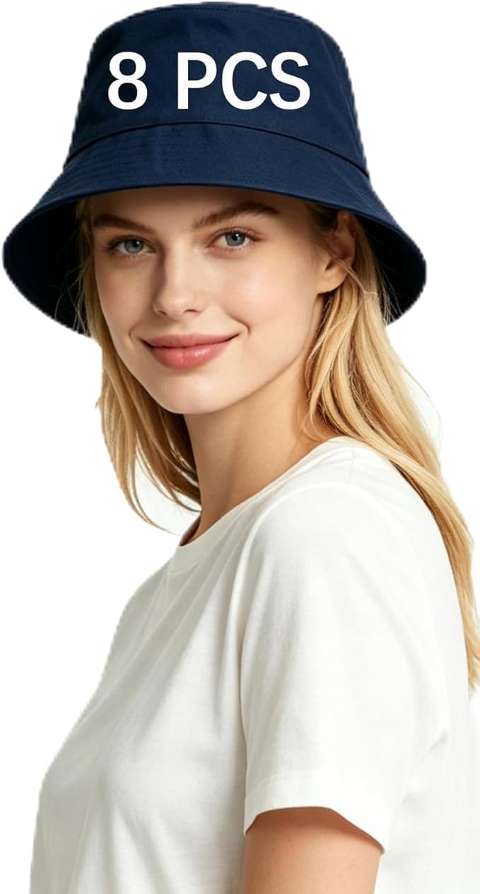 Bucket Hats Bulk Solid Color DIY Blank Hat Bucket Hats by DASSNANE
