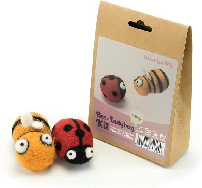 Woolbuddy Needle Felting Kit for Beginner Adults, Starter Set by Woolbuddy