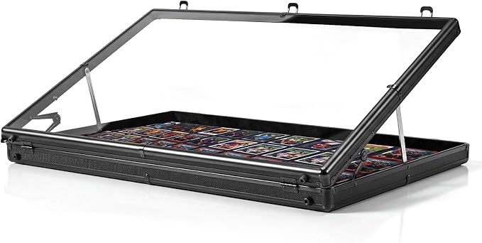 Portable Card Show Display Case 34"x22", Aluminum Trade Show Display Case by Unknown