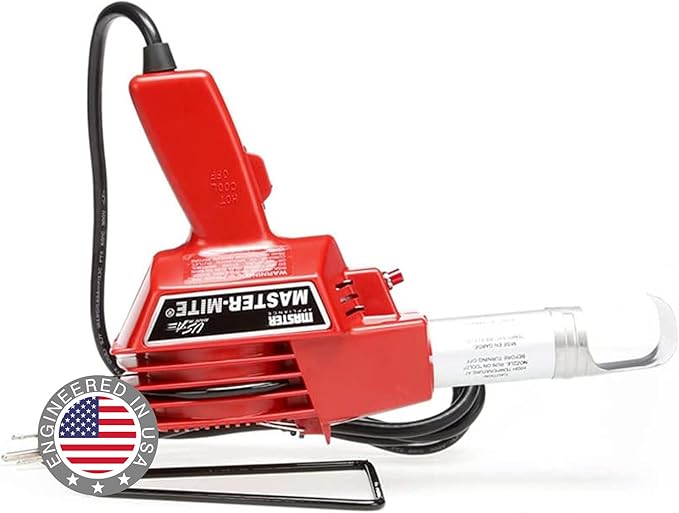 Master Appliance 10008 Master Mite Heat Gun, Quiet Low Airflow Motor, 650 Degrees F, 120 Volt, 475 Watts, Assembled in the USA