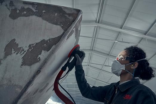 3M Random Orbital Sander, Xtract Pneumatic 88958, 6 in, Self-Generated Vacuum, 3/16 in Orbit, Ergonomic and Lightweight ROS, 209W Motor, Dust Extraction